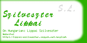 szilveszter lippai business card